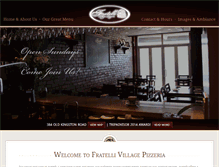 Tablet Screenshot of fratellis.ca